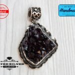 Large Raw Dark Rough Amethyst Pendant, Genuine Amethyst, Amethyst Cluster, Raw Amethyst, Amethyst Pendant, Amethyst Jewelry, Purple Amethyst