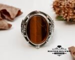 Tiger Eye Turkish Mens Ring, Turkish Silver Ring, Ottoman Men Ring, Ottoman Mens Ring, Ottoman Ring, Men 925k Silver Ring, Unique Mens Ring - Image 3