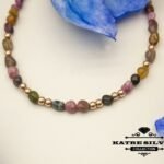 Turkish Handmade 925 Silver Tourmaline Bracelet, Empath Bracelet, Emf Bracelet, Protective Bracelet, Genuine Tourmaline, Natural Tourmaline