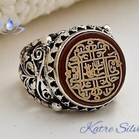 Mens Handmade Ring Turkish Handmade Silver Ottoman Mens Ring Yavuz Sultan Selim Seal Men Ring 925k Sterling Silver Gift for Him