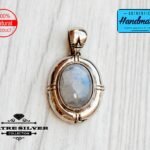 Dainty Vintage Oval Moonstone Pendant, Handmade Moonstone, Moonstone Pendant, Moonstone Jewelry, Handmade Pendant, Natural Moonstone