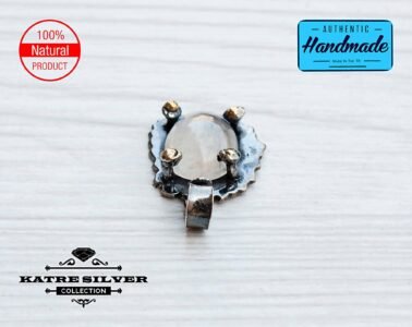 Raw Dainty Vintage Moonstone Pendant, Oval Moonstone, Handmade Moonstone, Moonstone Pendant, Moonstone Jewelry, Handmade Pendant, Natural - Image 8