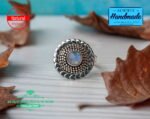 Unique Handmade Moonstone Ring Handmade Ring Women Ring White Stone Ring Designer Ring Moonstone Ring Gemstone Ring Moonstone Jewelry - Image 3