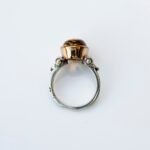 Genunie Yellow Citrine Ring, Bright Gemstone Ring for Women, Big Statement Silver Jewelry, Gothic Design, Uniqe Ring, Hand Made Gift for Her - Image 8