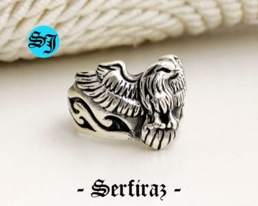 Mens Eagle Ring, Silver Eagle Ring, American Eagle Ring, Silver Men Ring, American Eagle, Silver Ring, Gift For Him - Image 3