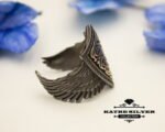 Unique Design Thumb Ring, Handmade Ring, Designer Ring, Wrap Ring, Wing Jewelry, Bohemian Ring, Anniversary Ring, Designer Rings, Wing - Image 6