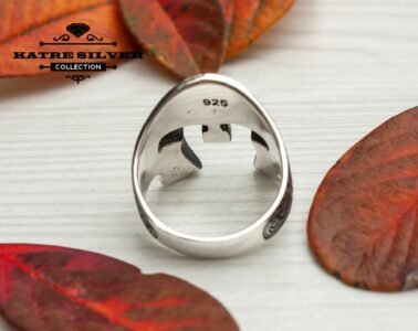 Mens Handmade Ring, Turkish Handmade Silver Men Ring, Ottoman Mens, Spartan Helmet Ring, Knight Ring, Gift for Him, 925k Sterling Silver - Image 7