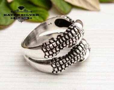 Ottoman Eagle Claw Men Ring 925 Sterling Silver – Handmade Turkish Statement Ring Vintage Gift for Him - Image 6