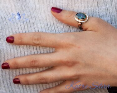 Oval Mystic Topaz Ring, Topaz Ring, Mystic Topaz, Mystic Topaz Jewelry, Handmade Ring, Statement Ring, Rainbow Ring, Solitaire Ring - Image 2