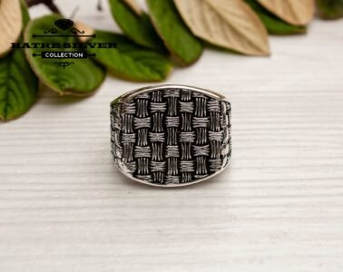 Powerful Solid Silver Men Ring 925 Sterling Silver – Handmade Minimal Band Ring Turkish Jewelry Gift for Him - Image 3