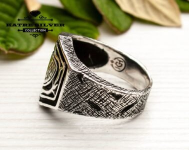 Heritage Coat of Arms Men Ring 925 Sterling Silver – Heraldic Signet Ring Vintage Handmade Gift for Him - Image 5
