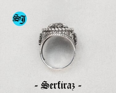 Greek Medusa Mens Statement Ring - Ship Wheel, 925 Sterling Silver and Oxidized Statement Ring - Best Gift Ideas - Image 9