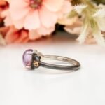Vintage Amethyst Engagement Ring, Amethyst Wedding Ring, Promise Ring, Antique Purple Gemstone Ring Natural Amethyst Silver Women Ring - Image 5