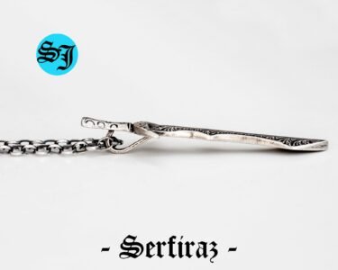 Long Knight Medieval Handmade Silver Sword Necklace, Sword Jewelry, Necklace for Men, Gift For Him, Gift Ideas, Birthday Gift - Image 10