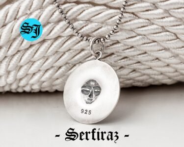 Sun Pendent Necklace, Silver Sun Necklace, Sun Charm, Medallion Necklace, Celestial Necklace, Circle Necklace, Gift for Her Him - Image 9