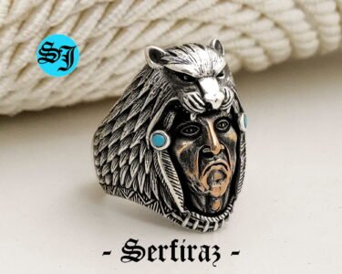 Native American Head Ring, Native American, Native American Ring, Native Indian, American Indian, Vintage, Ring, American - Image 3