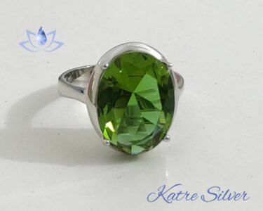 Elegant Sultanite Ring 925 Sterling Silver – Color Change Diaspore Statement Designer Ring Handmade Gift for Her - Image 3
