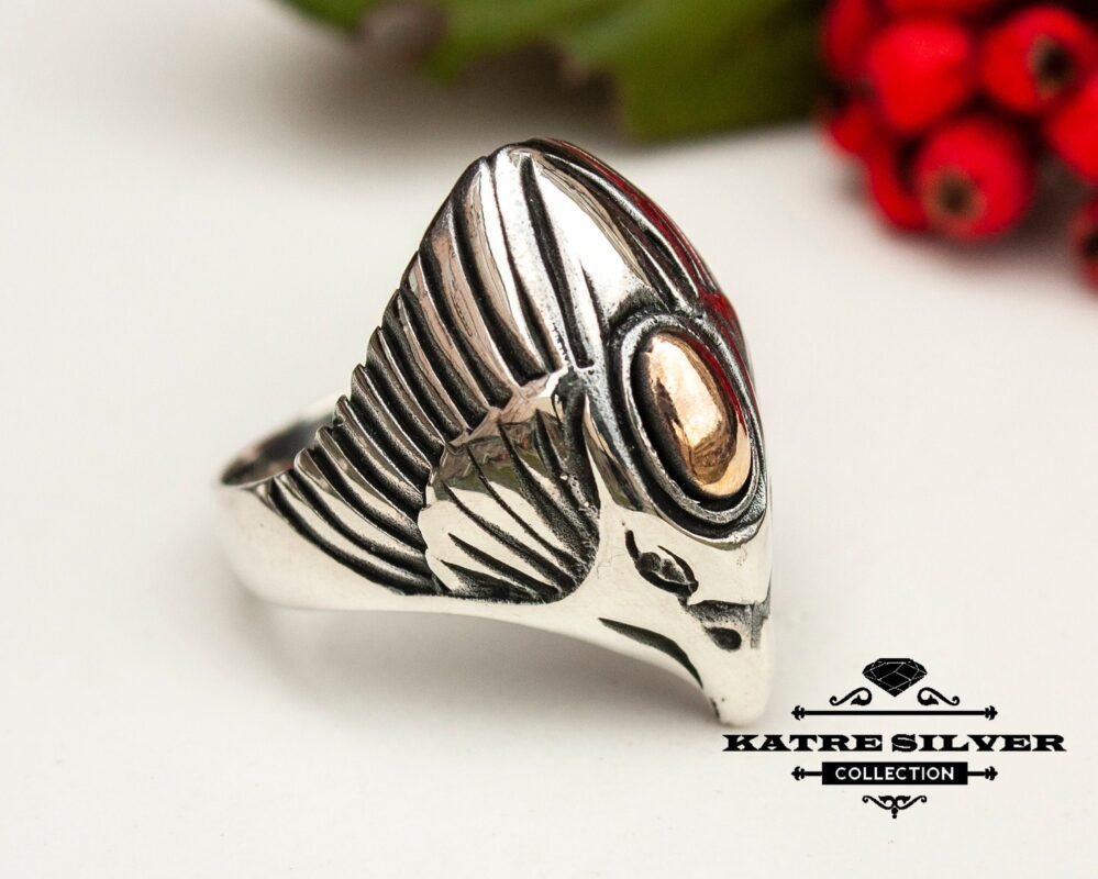 Eagle Statement Ring, Man Ring, Handmade Ring, Ring Silver, Ring for Men, Silver Ring Man, Animal Ring, Vintage Mens Ring, American Eagle