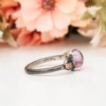 Vintage Amethyst Engagement Ring, Amethyst Wedding Ring, Promise Ring, Antique Purple Gemstone Ring Natural Amethyst Silver Women Ring - Image 6