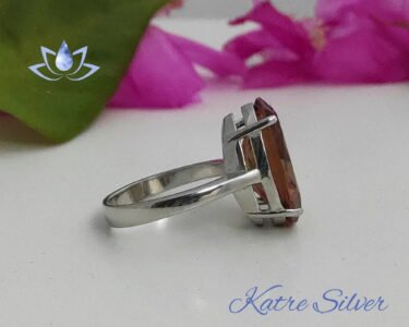Rare Sultanite Ring 925 Sterling Silver – Natural Diaspore Color Change Gemstone Handmade Statement Ring Gift for Her - Image 6