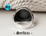 Greek Medusa Mens Statement Ring - Ship Wheel, 925 Sterling Silver and Oxidized Statement Ring - Best Gift Ideas - Image 8