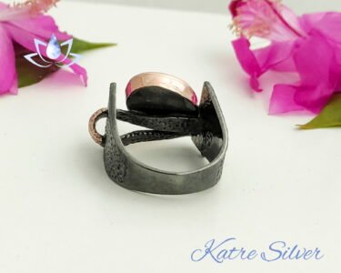 Stunning Turquoise Ring 925 Sterling Silver – Natural Green Gemstone Handmade Statement Ring Gift for Her - Image 7