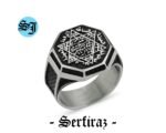 Silver Seal of Solomon Ring, 925 Sterling Silver, Silver Men Ring, King Solomon Ring, Star of David Ring, Turkish Men Ring, Gift for Him - Image 3