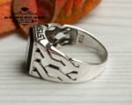 Unique Mens Onyx Ring Sterling Silver Boho Jewelry Handcrafted Silver Turkish Ring Authentic Piece of Mens Silver Jewelry Gift for Him - Image 5