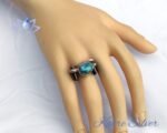 Green Turquoise Ring, Handmade Ring, Turquoise Ring, Turquoise Jewelry, Gemstone Ring, Statement Ring, Birthstone Ring, 925 Silver Ring - Image 2