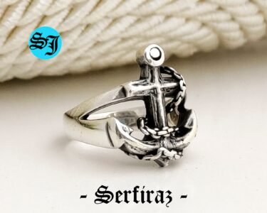 Nautical Silver Anchor Ring, Ottoman Anchor Ring, Anchor Ring, Nautical Ring, Anchor Jewelry, Sailor Ring, Gift For Him - Image 3