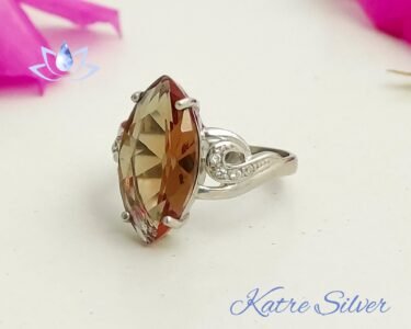 Marquise Engagement Ring, Marquise Ring, Art Deco Ring, Diaspore Ring, Color Change Ring, Vintage Ring, Vintage Engagement Ring - Image 6