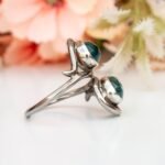 Gorgeous Blue Topaz Women Ring, Handmade Gemstone Ring, Boho Jewelry, Real Silver Statement Ring, Genuine Birthstone Ring, Anniversary Gift - Image 7