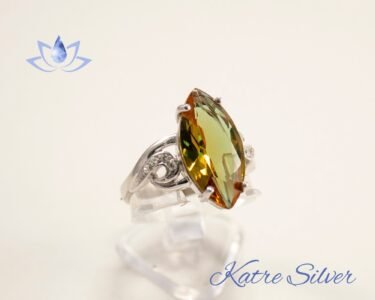 Marquise Engagement Ring, Marquise Ring, Art Deco Ring, Diaspore Ring, Color Change Ring, Vintage Ring, Vintage Engagement Ring - Image 3