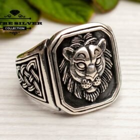 Lion Ring Silver, Lion Ring Men, Lion Ring Sterling, Lion Ring Vintage, Lion Ring, Lion Jewelry, Animal Ring, Lion Head Ring