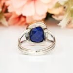 Gorgeous Gold and Blue Lapis Lazuli Ring, Handmade 925 Sterling Silver Women Ring, Rose Gold Chunky Ring, Gemstone Jewelry, Birthstone Gift - Image 7