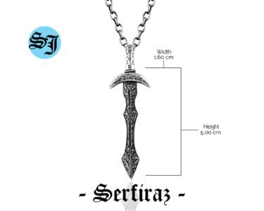Long Knight Medieval Handmade Silver Sword Necklace, Sword Jewelry, Necklace for Men, Gift For Him, Gift Ideas, Birthday Gift - Image 7