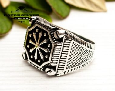 Statement Ring Unique Mens Ring Celtic Handcrafted Silver Rings Massive Ring Unique Mens Ring Black Silver Ring Turkish Summer Jewelry, Ring - Image 4