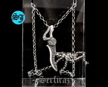 Dagger Charm, Sword Necklace, Knife Necklace, Warrior Necklace, Medieval Jewellery, Men's Necklace, Father Gift, Birthday Gift - Image 5