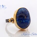Lapis Lazuli Ring, Oval Shape Blue Lapis Ring, Gift For She, Dainty Silver Bridesmaid Gift, Sterling Silver Ring, Mom Gift, Bohemian Ring