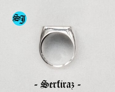 Square Classic Men Ring, Black Zircon Men Ring, Gemstone Jewelry, Authentic Silver Ring, Grandfather Gift, Engagement Men Ring, Fathers Gift - Image 10