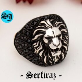 Silver Lion Ring, Lion Ring, Lion Head Ring, Animal Ring, Lion Jewelry, Mens Lion Ring, Sterling Silver Ring, Gift For Him