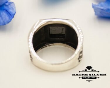 Bold Onyx Men Ring 925 Sterling Silver – Ottoman Style Black Stone Signet Ring Handmade Gift for Him - Image 8