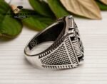 Statement Ring Unique Mens Ring Celtic Handcrafted Silver Rings Massive Ring Unique Mens Ring Black Silver Ring Turkish Summer Jewelry, Ring - Image 6
