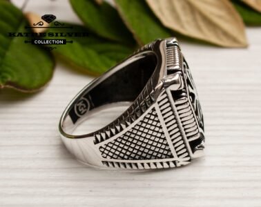 Statement Ring Unique Mens Ring Celtic Handcrafted Silver Rings Massive Ring Unique Mens Ring Black Silver Ring Turkish Summer Jewelry, Ring - Image 6