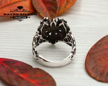 Celtic Dragonsword Medieval Ring Celtic Dragon Sword Medieval Silver Ring Solid Sterling Unique Silver Jewelry Gift for Him Men Ring - Image 7