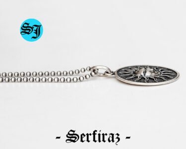 Sun Pendent Necklace, Silver Sun Necklace, Sun Charm, Medallion Necklace, Celestial Necklace, Circle Necklace, Gift for Her Him - Image 8