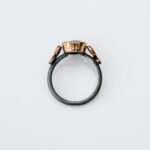 Natural Blue Opal Ring for Women, Natural Inspired Gemstone Black Silver, Infinity Expression Gift for Mom Her Wife Sister Women Birthstone - Image 9