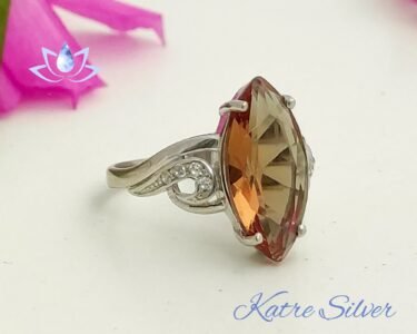 Marquise Engagement Ring, Marquise Ring, Art Deco Ring, Diaspore Ring, Color Change Ring, Vintage Ring, Vintage Engagement Ring - Image 7