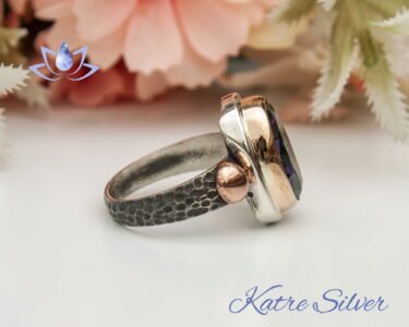 Oval Mystic Topaz Ring, Topaz Ring, Mystic Topaz, Mystic Topaz Jewelry, Handmade Ring, Statement Ring, Rainbow Ring, Solitaire Ring - Image 7