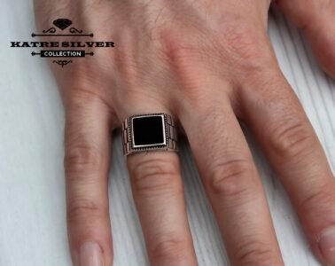 Mens Statement Ring – Bold 925 Sterling Silver Celtic Handmade Massive Ring Gift for Him - Image 2